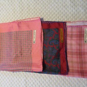 Hickey Freeman Pocket Squares 100% Silk